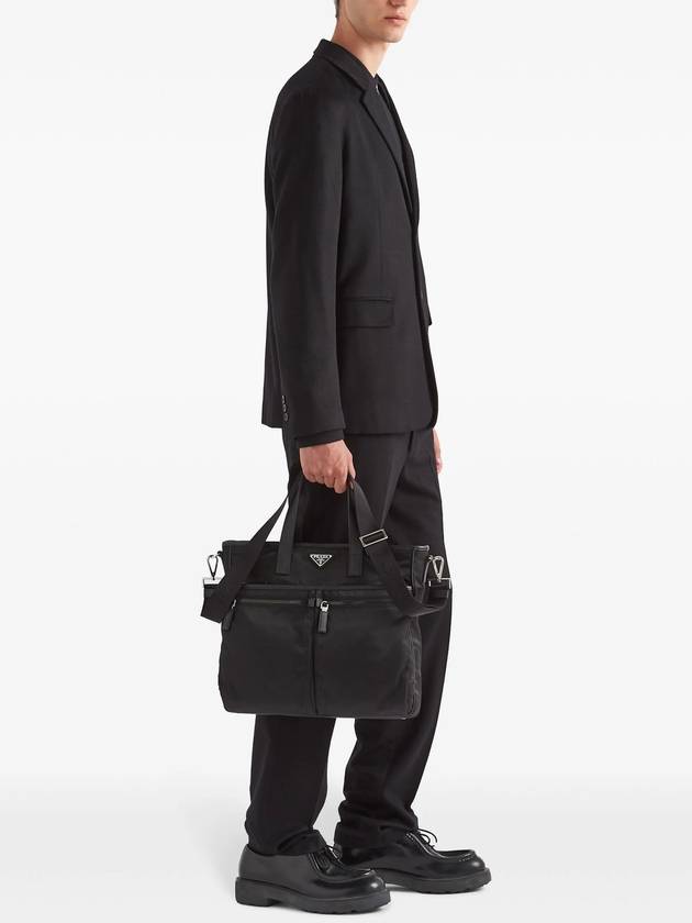 Re-Nylon Saffiano Tote Bag Black - PRADA - BALAAN 3