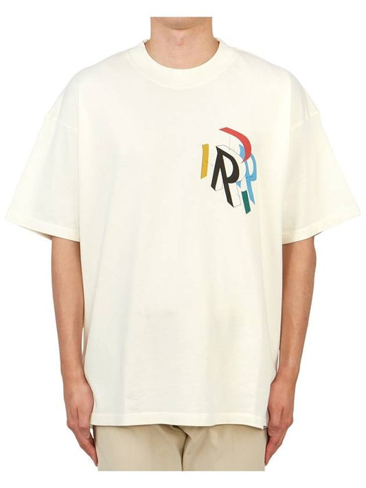 Initial Assembly Short Sleeve T-Shirt Flat White - REPRESENT - BALAAN 2