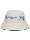 Lettering bucket hat BEIGE - MALBON GOLF - BALAAN 3