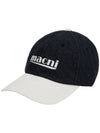 SIGNATURE LOGO MIX DENIM BALL CAP BLACK - MACNI - BALAAN 2