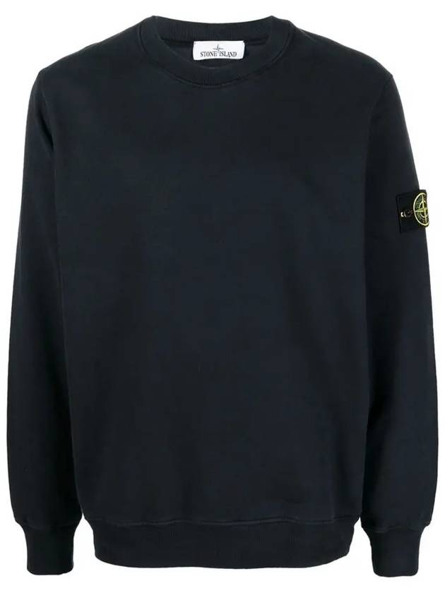 Wappen Patch Crew Neck Sweatshirt Navy - STONE ISLAND - BALAAN 2