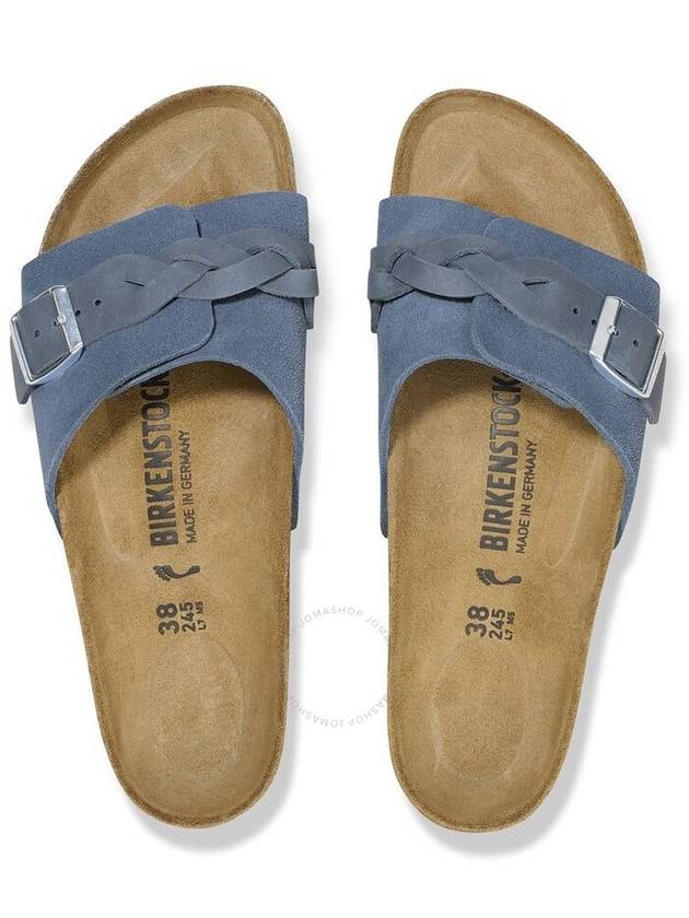 Birkenstock Oita Braided Suede Leather Slippers, Brand Size 37 ( US Size 7 ) - BIRKENSTOCK - BALAAN 3