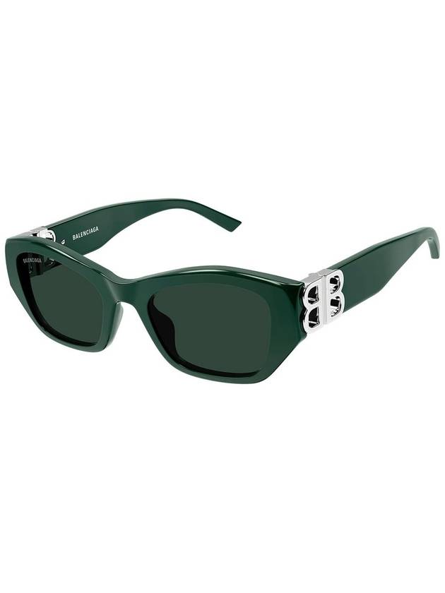 Sunglasses BB0311SK 004 SHINY SOLID DARK GREEN - BALENCIAGA - BALAAN 3