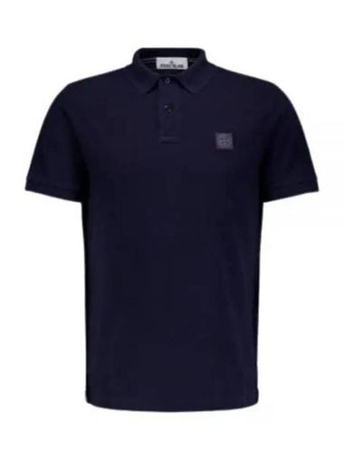 Stone Island Polo T Shirt 10152SC67 A0020 Blue - STONE ISLAND - BALAAN 1