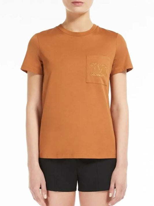 PAPAIA Short Sleeve T Shirt Tobacco 1941034206 004 - MAX MARA - BALAAN 2