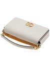 V Logo Signature Leather Chain Shoulder Bag Ivory - VALENTINO - BALAAN 5