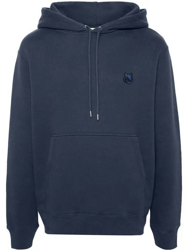 Bold Fox Head Patch Comfort Hoodie Ink Blue - MAISON KITSUNE - BALAAN 2