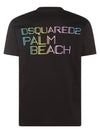 Palm Beach Cool Fit Short Sleeve T-Shirt Black - DSQUARED2 - BALAAN 3