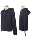 Tiger Embroidered Logo Zip Up Hoodie Navy - KENZO - BALAAN 4