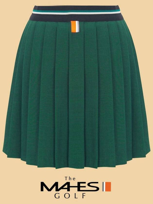 Skirt Shorts Orange Label Royal Green Banding Pleated Skirt GKW9135 - MAHES - BALAAN 2