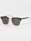 Eyewear Square Frame Gold Rim Sunglasses Black - GUCCI - BALAAN 2