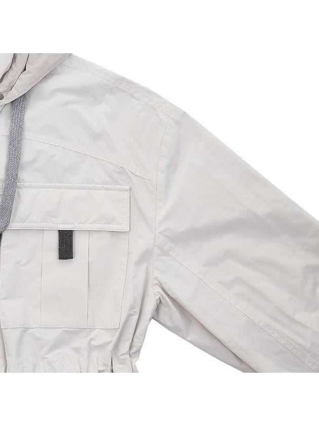 Women's Long Jacket White - BRUNELLO CUCINELLI - BALAAN 5