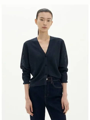 Women s Neo Sag Harbor Crop Spring Fall Cardigan Nocturne Navy Domestic Product GM0024062170161 - THEORY - BALAAN 1