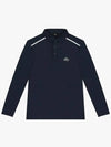 Drew Spring Slit Modified Collar T-shirt DM41LT36NAVY - DRUH GOLF - BALAAN 1