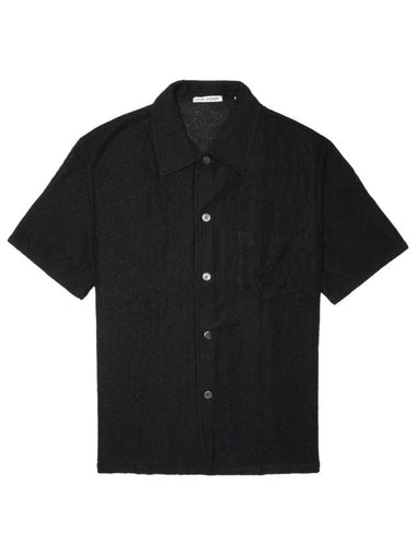 Box Boucle Short Sleeve Shirt Black - OUR LEGACY - BALAAN 1