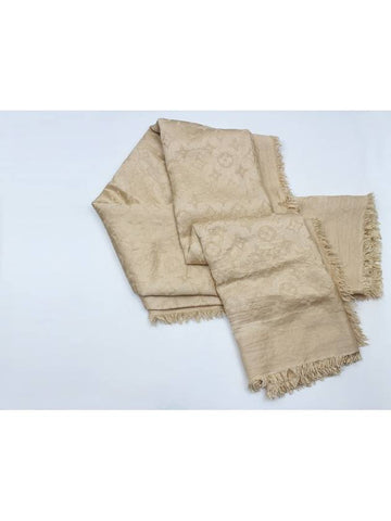 Monogram shawl muffler beige 402336 - LOUIS VUITTON - BALAAN 1