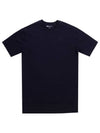 Small Logo Round Neck Short Sleeve T-Shirt Black - Y-3 - BALAAN 1