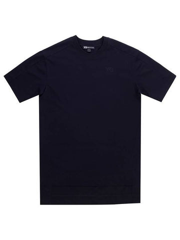 Small Logo Round Neck Short Sleeve T-Shirt Black - Y-3 - BALAAN 1