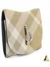 Rocking Horse Check Half Wallet Beige - BURBERRY - BALAAN 2