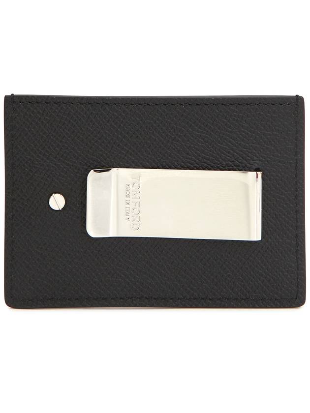 Money Clip Calfskin Card Wallet Black - TOM FORD - BALAAN 3