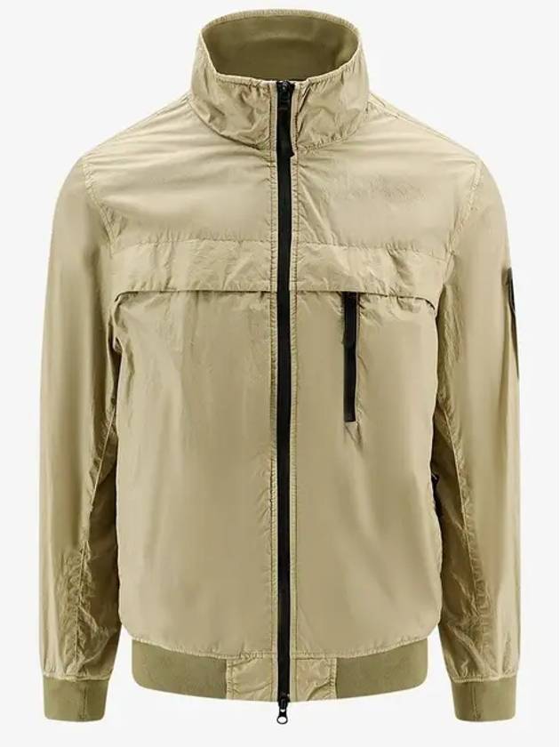 Compass Badge Pleated Windbreaker Sand - STONE ISLAND - BALAAN 2