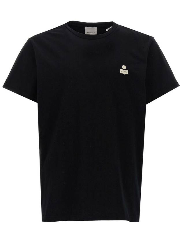 Zafferh Logo Cotton Short Sleeve T-Shirt Black - ISABEL MARANT - BALAAN 2