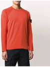 Wappen Reversible Crew Neck Sweatshirt Orange - STONE ISLAND - BALAAN 4