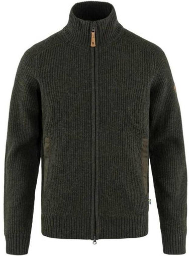 Cardigan 87071 633 Olive DARK - FJALL RAVEN - BALAAN 1