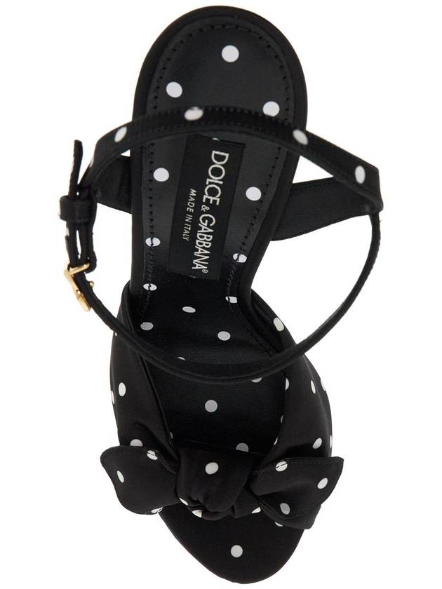 "keira polka dot satin platform sandals - DOLCE&GABBANA - BALAAN 2