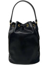 Secchiello Vitello Bucket Bag Black - PRADA - BALAAN 4