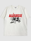 UNISEX Alegre graphic short sleeve t shirt CREAM WHITE - KLOR - BALAAN 2