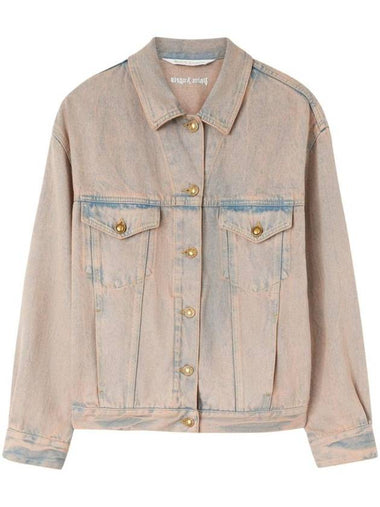 Overdye Washed Denim Jacket PWYE032S24DEN0013030 - PALM ANGELS - BALAAN 1