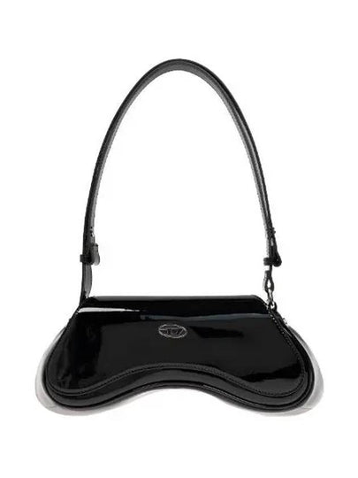 Women's Play Glossy Cross Bag Black - DIESEL - BALAAN 2