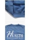 Crew Neck Brushed Sweatshirt Blue - SPORTY & RICH - BALAAN 4