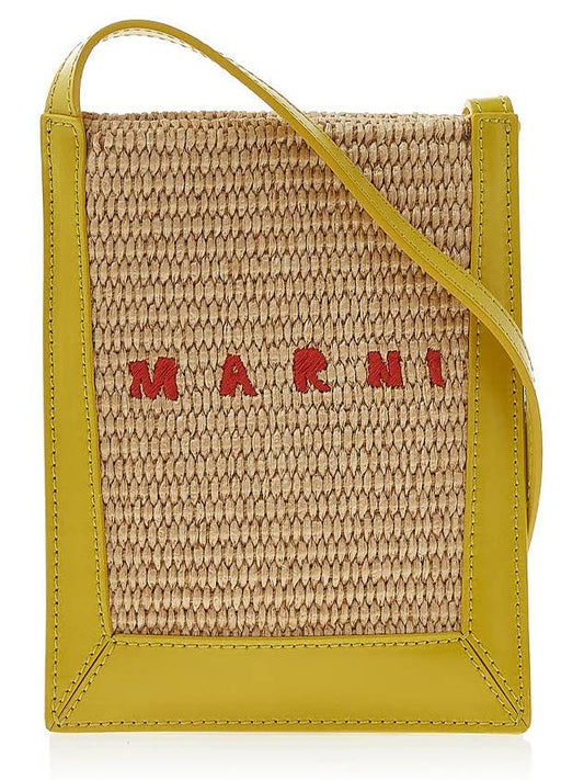Tropicalia Phone Holder Mini Bag Yellow - MARNI - BALAAN.
