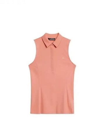 Golf Women s Dena Sleeveless Top Burnt Coral GWJ09009S086 Domestic Product - J.LINDEBERG - BALAAN 1