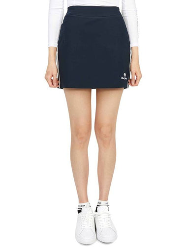 Women's Golf Moment Pleated Skirt Navy - HORN GARMENT - BALAAN 1