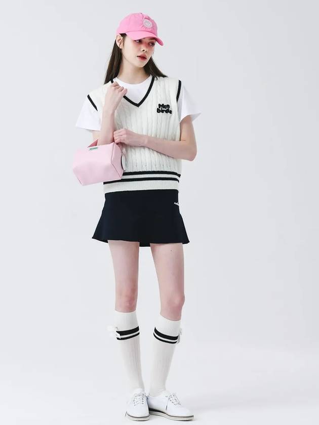 High stretch mini flare skirt DNAVY - MONBIRDIE GOLF - BALAAN 5