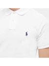 Logo Slim Fit Short Sleeve Polo Shirt White - POLO RALPH LAUREN - BALAAN 3