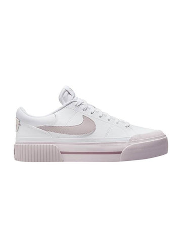 Court Legacy Lift Low Top Sneakers White Smokey Mauve Platinum Violet - NIKE - BALAAN 1