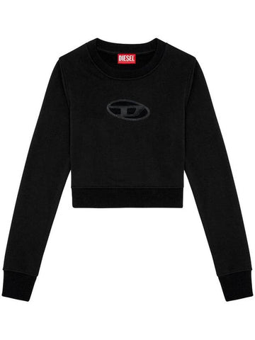 Diesel F-Slimmy-Od Crop Sweatshirt With Cut-Out - DIESEL - BALAAN 1