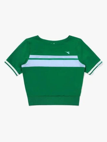 Diadora Grazia Tennis Round Short Sleeve T Shirt GREEN - DIADORA - BALAAN 1