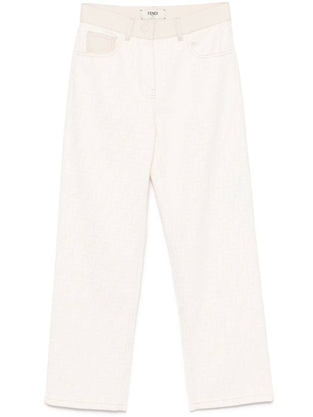 FF Long Jeans White - FENDI - BALAAN 2