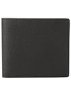 Stitched Bifold Leather Half Wallet Black - MAISON MARGIELA - BALAAN 3