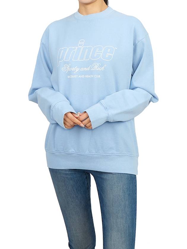 Cotton Sweatshirt Blue - SPORTY & RICH - BALAAN 6