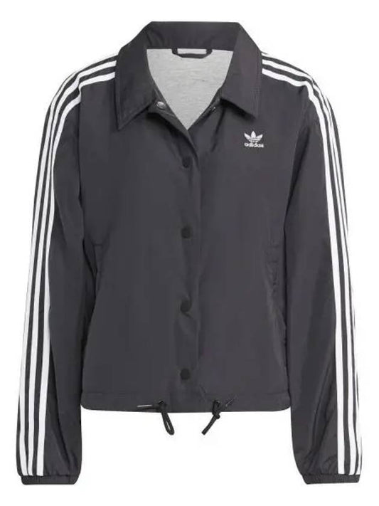 Original Classic 3 Stripe Coach Jacket Black - ADIDAS - BALAAN 1