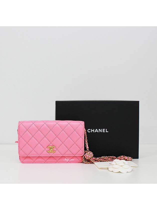 Classic WOC Gold Ball Lambskin Mini Cross Bag Pink - CHANEL - BALAAN 3