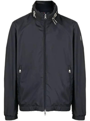 Beid Nylon Hoodie Windbreaker Navy - MONCLER - BALAAN 1