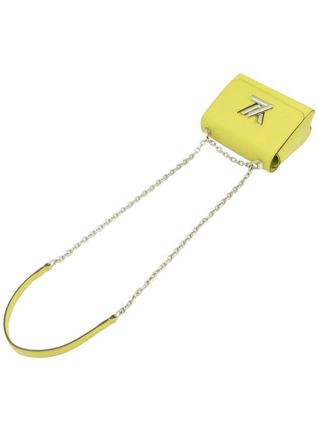 Neon Yellow Epi Leather Silver Twist Mini Chain Shoulder Bag M56119 - LOUIS VUITTON - BALAAN 6