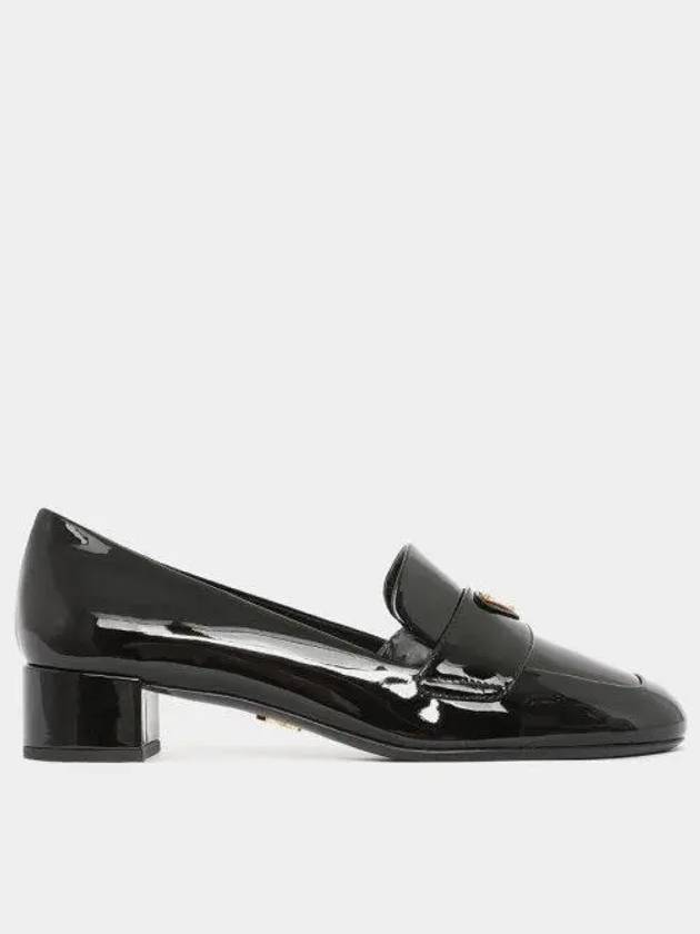 Triangle Logo Patent Leather Loafers Black - PRADA - BALAAN 2